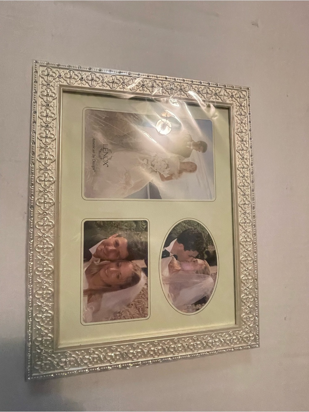 Lenox Silver Ornate 3-Opening Photo Frame